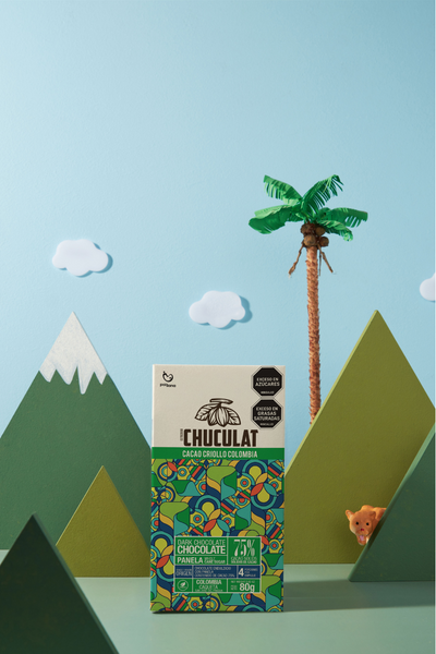 Tableta de chocolate 75% – origen Caquetá con panela